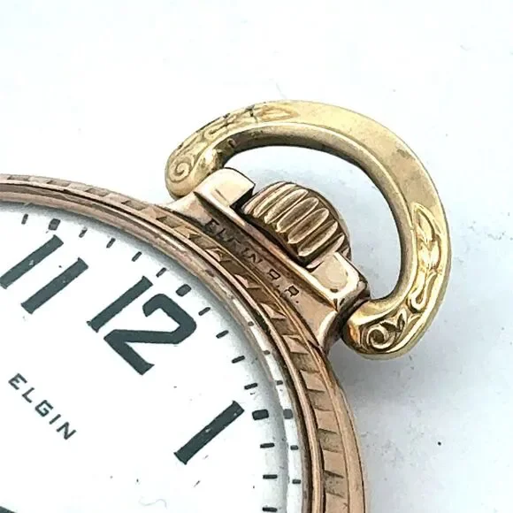 1924 Elgin BW Raymond Grade 478 Model 15 12K Gold Filled Open Face Pocket Watch
